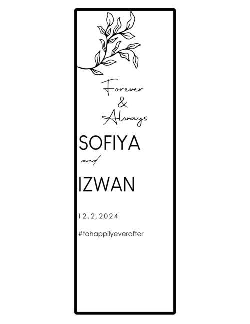 Sticker Welcome Mirror/Board 50cm