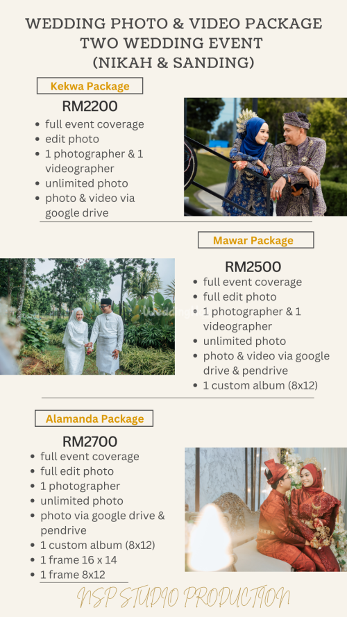 Perkhidmatan Fotografi Perkahwinan