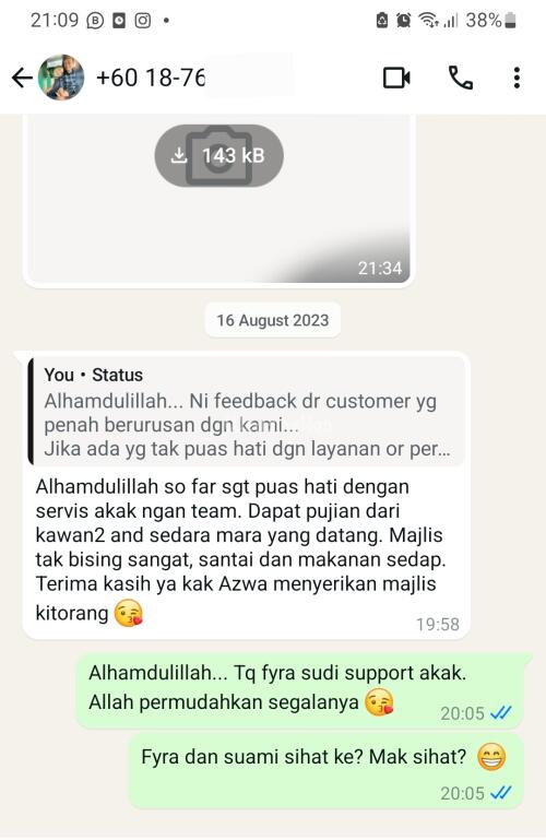 Pakej Perkahwinan Lengkap Termasuk Dewan
