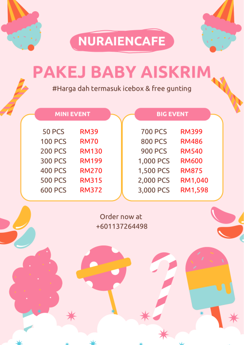 gambar pakej Booth Makanan, Kek & Coklat