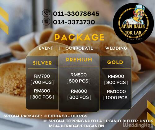 gambar pakej Booth Makanan, Kek & Coklat