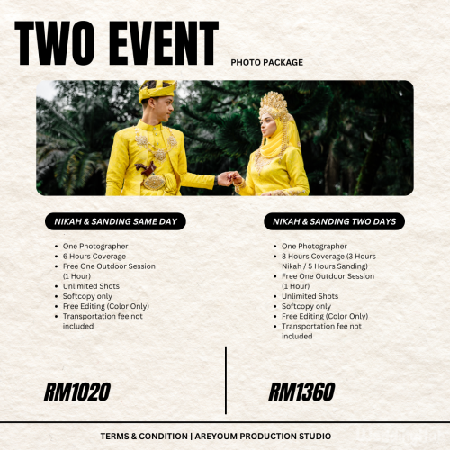 gambar pakej Fotografi & Videografi